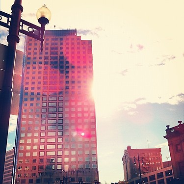 Fall colors in Downtown Winnipeg